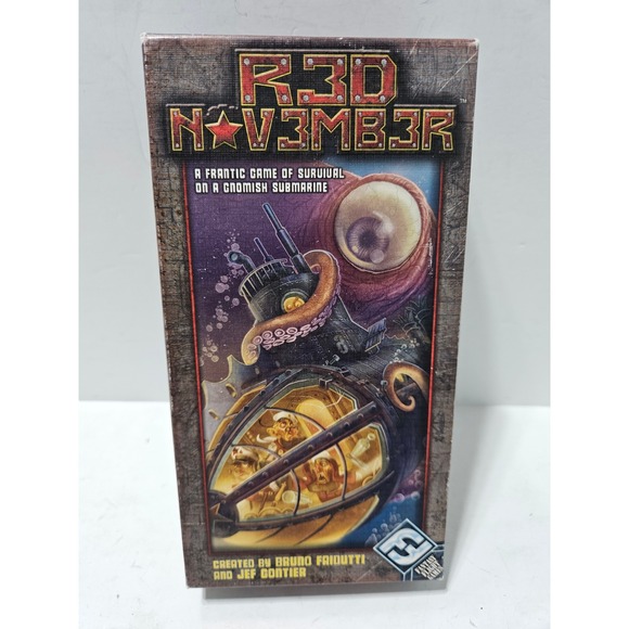 Fantasy Flight Games Other - Red November Board Game Cooperative Gnome Submarine Survival Missing One Piece